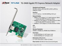 Gigabit PCI Express Network Adaptor [TP-LINK TG-3468]