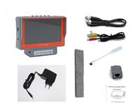 Test AHD/TVI/CVI Camera 1MP-8MP, 5" High Resolution LCD CCTV Tester, 4 in 1 (AHD+TVI+CVI +CVBS Analogue), External 5VDC Power Support, 12VDC Power Output, UTP Cable Test [CCTV TESTER IV7A 8.0MP 4IN1]