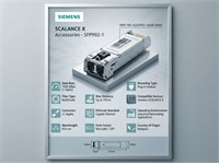 SCALANCE X accessory; Plug-in transceiver SFP992-1; 1x 1000 Mbit/s LC port, optical; multimode optical up to max. 750 m. [6GK5992-1AL00-8AA0]