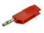 Banana Plug 4mm Red - 'Lantern' Contact - Rear Stackable - Screw Term. 32A-30VAC/60VDC [XY-BSB20E RED]