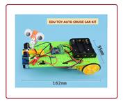 Solder Free Stem Toy Auto Car Kit. Building the Auto Cruise Car, Combines Mechanical, Electronic and Sensor Principles, Even Single-Chip Programming. It Tests and Teaches Students many Practical and Problem Solving Abilities. Size: 162x95x40mm [EDU-TOY AUTO CRUISE CAR KIT]