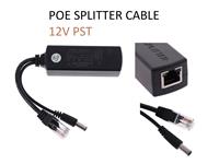 POE Injector Splitter Cable. Input 48V to Output 12VDC POE Injector Splitter. Passive PoE Splitter, Input 48V to Output 12VDC 1A-2A, Size 80x26x21mm, Allows Standard IP Camera, to be connected via PoE.1A-2A, Size 80x26x21mm [POE SPLITTER 12V PST]