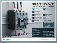 Power Contactor, Ac-3e/Ac-3, 110 A, 55 Kw / 400 V, 3-pole, 110 V AC, 50 Hz, Auxiliary Contacts: 1 No + 1 Nc, Screw Terminal, Size: S3 [3RT2047-1AF00]