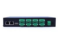 An Industrial 8 Port Ethernet Device Server with Bi-Directional Transparent Transmission Between RS232/RS485/RS422 and Network. [USR N580 8-PORT SERIAL-ETHERNET]