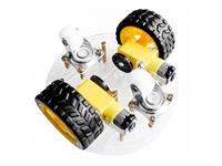 MINI ROUND 2WD TWO TIER SMART CAR CHASSIS KIT [HKD 2WD ROUND 2 TIER CHASSIS KIT]