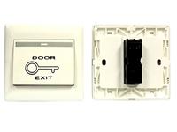 EXIT DOOR SWITCH ,RECTANGULAR ABS WHITE  SIZE : 86*86*32mm  , Voltage:12VDC/24VDC , Carrying Current:0.3A,Output:NO & NC [EXIT SWC-66]