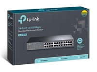 TP-LINK 24 Port 10/100Mbs Desktop, Auto MDI/MDIX, 3.19W (220V/50Hz), Switching Capacity: 4.8Gbps, (294x180x44mm) [TP-LINK SF1024D]