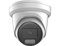 Hikvision ColorVu Turret IP Camera 4MP 2.8mm Lens, 30m IR, Smart Hybrid Light, 1/1.8" CMOS, 32Kbps~ 8Mbps, CBR, VBR, H.265+, BLC/HLC, 3D DNR, Defog, 1xRJ45 10M/100M, Built-in Mic, 12VDC 0.75A, PoE: IEEE 802.3af, WDR 130dB, IP67 [HKV DS-2CD2347G2H-LISU/SL 2.8MM]