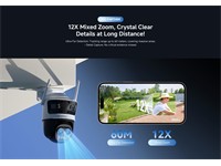 IMOU Cruiser Pano Z Quadruple-Lens Outdoor P&T Camera 4MP+4MP @ 3.6mm LENS 30m IR, 5MP @ 2.8~12mm LENS, 12×MIXED Zoom, Dual Band WiFi 6 (2.4/5GHz), IMOU Sense, Human/Vehicle Detection, Built-In-Mic & SPKR, 1x100Mbs, Full Colour, ONVIF, PSU12V1.5A [IMOU IPC-S76DP-13M0N]