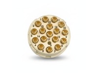 Circular Connector M23 Signal Male Solder Insert - 17 Pole, for 17x 1mm Contacts - 8A @ 400VAC Max. [7001917103]