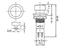 Switch SPST Non-Latching PTM OFF(ON) 3A 125VAC Round [R18-21B RED]