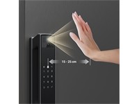 EZVIZ Smart Lock - Face ID, Palm, Fingerprint, Passcode, Bluetooth Key via EZVIZ APP, Remote Lock, 2m IR Night Vision, Aluminium Alloy, 2.4GHz WiFi, IPS 4Inch Screen (Non Touch), Metallic Grey, Camera:1080P, C-Level Cylinder, IP52 [EZVIZ CS-Y3000FVP-PLUS]