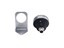 Industrial Multi Function "Touch Button" LED Panel "Puck" Signal Lamp PNP - 3 Color RYG - 50mm OD 24VDC - 30mm Panel Cut Out With M12 Connector [CLX-T51-BPRYG-M12]