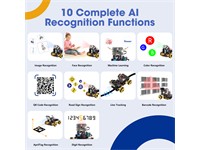 AI VISION EXPANSION KI FOR QD001 SMART CAR KIT NOT INCLUDED– DESIGNED TO INTRODUCE CHILDREN TO AI AND MACHINE VISION WITH A BEGINNER-FRIENDLY SETUP, THE QD003 IS AN EXPANSION PACK FOR THE QD001 ROBOT CAR. IDEAL FOR BEGINNERS IN AI LEARNING. [ACEBOTT AI VISION EXP KIT QD003]