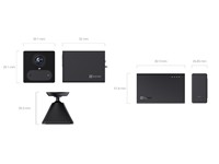 EZVIZ Smart Home Indoor Battery Camera & Power Partner Kit 4G, 3MP 4mm LENS, 8M IR, 1/2.8” CMOS, 3D DNR, H.265/H.264, Magnetic Base, AI Powered Human Shape Detection, Two-Way Talk, Supports Micro SD up to 512GB, Type-C, Black [EZVIZ CS-CB2/PB-R105-BK]