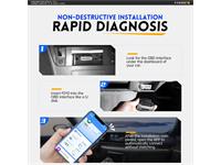 OBD-II Diagnostic Tool. Supports SAE J1850 PWM, ISO 9141-2, 14230-4 KWP, 15765-4 CAN. Bluetooth V5.1. Software APP:YMOBD [FNIRSI FD10 OBDII BT CAR SCANNER]