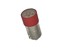 12VDC Red Bayonet mount flat lens LED lamp bulb for use with P300/P350 Series Lamps and Switches [BA9S-LED12R]