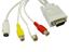 CONVERTOR CABLE -  VGA TO S VIDEO & 3 X RCAS [VGA CONVERTER CABLE #TT]