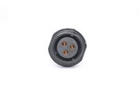 Circular Connector Plastic IP68 Screw Lock Cable End Receptacle 3 Poles Female 30A 500VAC [XY-CC211-3S-I-1C]