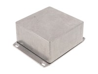 Diecast Aluminium Unpainted 120X120X59MM Flanged Lid Watertight - Silicone Rubber Around the Lid Perimeter [1590WUFL]