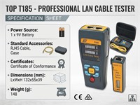 Toptronic LAN Cable Tester with LED Display [TOP T185]