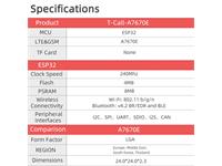 ESP32 + SIM 800H Wireless Module + GPRS Antenna with CH9102F [CMU TTGO T-CALL ESP32+SIM800H]