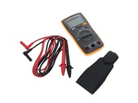 Palm-Sized Compact Digital Multimeter, Measures 600VAC/DC, 10A AC/DC, 40M Resistance, Diode, 1000uF Capacitance, Datas Hold 6000 Counts, 100KHz FREQ & Duty Cycle, Backlight 142X69X28mm [FLUKE 107]