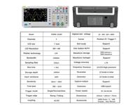 The 1014D is a 2 in 1 Benchtop Oscilloscope with 100MHZ Bandwidth and 1GSA/S Sampling Rate. It Records Up To 1000 Frames, Which Can Achieve Better Waveform Analysis Effects Through playback and Storage Functions [FNIRSI DSO1014D DUAL CH 100MHZ]