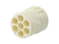 Circular Connector M23 Signal Female Crimp Insert and 6 Pole, for 2mm Contacts - 20A @ 630VAC Max. [7003906102]
