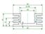 Extruded Heatsink for TO-220 • pattern Drilled • Rth= 10 K/W • Length : 37.5mm • Black Anodised surface [SK75-37,5SA220]