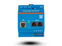Victron DIN Rail Energy Meter Three Phase, I/P Voltage L-N @ 85~265VAC, I/P Voltage L-L @ 150~460VAC 50/60Hz, Current Input:75A VIA Current Transformers (CT) Included, 2xRJ45 Connectors (VE.CAN Terminators Included), IP20 [VICT ENERGY METER VM-3P75CT]