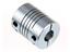 STEPPER MOTOR ALUMINIUM COUPLER 5MM AXIS TO 8MM ROD-OD 20MM [AZL STEPPER MOTOR COUPLER 5-8MM]