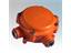 Pratley Junction Box, 3 Way Circular Surface IP68 Size 0, c/w SWA Gland & WP Shroud - Orange Aluminium Alloy 20mm C/E [08042 JUNCTION BOX]