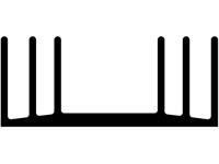 Standard Extruded Heatsinks 3.75 - 2 K/W [SK63-100SA]