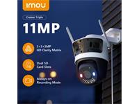 IMOU Cruiser Triple Full Colour Outdoor Camera, 2xFixed Camera 3MP 3.6mm Lens 30M IR, P&T Camera 5MP 6mm Lens 30M IR, 8x Digital Zoom, Built-in Mic & Speaker, WIFI, IMOU SENSE, 1x100Mbps, IMOU APP:iOS, Android, ALGO Play, 12V1,5A [IMOU IPC-S7UP-11M0WED]