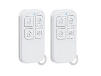 WIRELESS ALARM REMOTE CONTROL (FOR CST-G20 GSM+WIFI+RFID ALARM K4 BUTTON PLASTIC WHITE , USES 1X 3V (CR2025 LITHIUM BATTERY) [CST-REMOTE W/LESS G20]