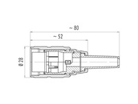 7 Way Female Cable Connector with IP40 250V 5A Screw Locking and Solder termination cable outlet 5~8mm [09-0042-00-07]