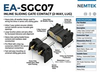 Sliding Gate Contact - In Line SGC07 {EA-SGC07} [EF S/GATE CONT I/L]