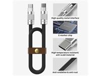 FNIRSI 250W C2C PD Charging Cable, Length: 1.2 Meters, High Temperature Resistant, with Anti-Oxidation /Rust/Scald Material [FNIRSI USB CABLE TYPE-C/C 1.2M]