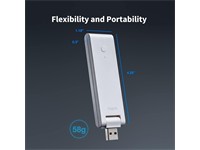 Aqara Smart Home USB HUB, Zigbee 3.0 Connectivity, Wi-Fi Repeater Function (2.4GHz) & Supports up to 128 Zigbee Child Devices, Powered Via USB-A 5V1A, Apple HomeKit Compatible, Operating Humidity:0~95% RH, No Condensation, 108×30×8mm [AQARA HUB E1]