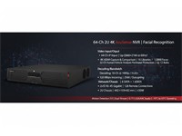Hikvision 64CH AcuSense 4K NVR H.265/H.264/H.264+/MPEG4, 32 MP/24 MP/12 MP/8 MP/6 MP/5 MP/4 MP/3 MP/1080p/UXGA/72,8xSATA, 2xUSB2.0, 2xRJ45, 1xUSB 3.0, 2xHDMI, 2xVGA,1xeSATA Interface, Up to 10TB Cap for each HDD,100~240 VAC, 50/60 Hz, 30W, 442×459×92mm [HKV DS-9664NXI-I8/S]