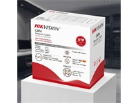 Hikvision Network Cable CAT6 UTP Solid Copper Grey 305m, Conductor:0.515mm, Fire Resistant:CPR Fca , Sheath Material:PVC, Insulation: HDPE & Diameter:0.93 ± 0.05mm, Drain Wire: No, Quality Verified By Fluke Test [HKV DS-1LN6UTC0]