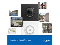 Tp-link Tapo Video Doorbell Camera With Chime 2k 3mp , 850nm IR LED (25ft /7.6m) , 1/3”cmos , Full Colour Night Vision , Ultra Wide 160° Dfov , 3dnr/Wdr , Built-in-mic & Spkr , Micro Sd Card Slot Max:512gb , WiFi 2.4ghz , Built-in Rechargeable Batt , Ip65 [TP-LINK TAPO D210]