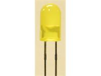 LED DIFF DOME 5MM YELLOW 5MCD [L-53YD]