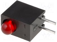 LED DIFF 3MM 90DEG W/HOUSING RED 20MCD 60DEG [L-934CB/1LSRD]