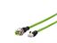 Circular Connector M12 D COD Female 4P Screw Lock M16 X 1,5 Rear Panel Entry Front Mount to RJ45 Male Plug with 500mm Shield Profinet Cable IP67. [142M4D25005]