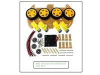 ** Discontinued ** 4WD 2 TIER ROBOT CHASSIS WITH 4 MOTORS-CAN USE RS027 MINI DRIVER+RS011MC 4 CHANNEL CONTROL. [BMT MAGICIAN CHASSIS KIT CLR 4X4]