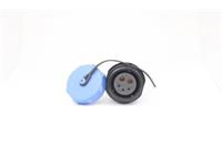 Circular Connector Plastic IP68 Screw Lock Cable End Receptacle 5 Poles Female 30A 500VAC [XY-CC211-5AS-I-1C]