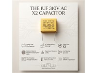 Capacitor Polypropolene 310vac 10% 22,5mm Class X2 (26.5x21.5x12.5mm) [1UF 310VACP22,5]