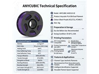Anycubic PLA Silk Dual Filament 1.75mm 1KG Black/Purple [ANYCUBIC-AHSC10-10]